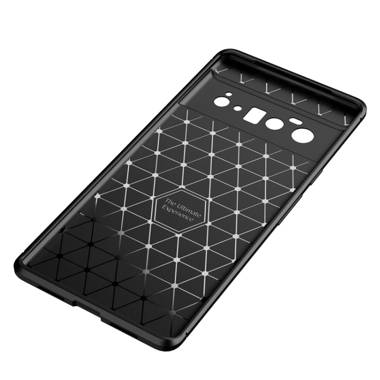 For Google Pixel 6 Pro Carbon Fiber Texture Shockproof TPU Case(Blue) - Google Cases by buy2fix | Online Shopping UK | buy2fix