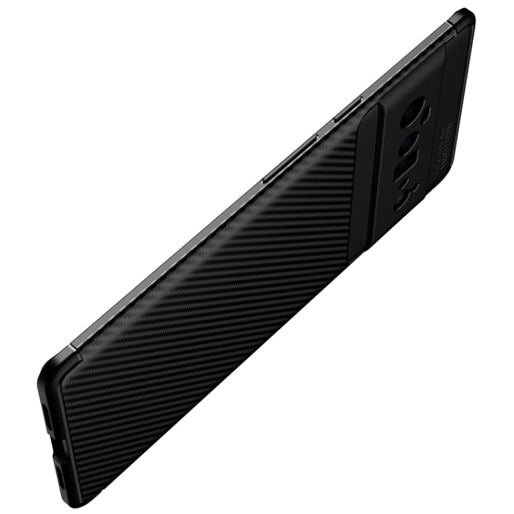 For Google Pixel 6 Pro Carbon Fiber Texture Shockproof TPU Case(Blue) - Google Cases by buy2fix | Online Shopping UK | buy2fix