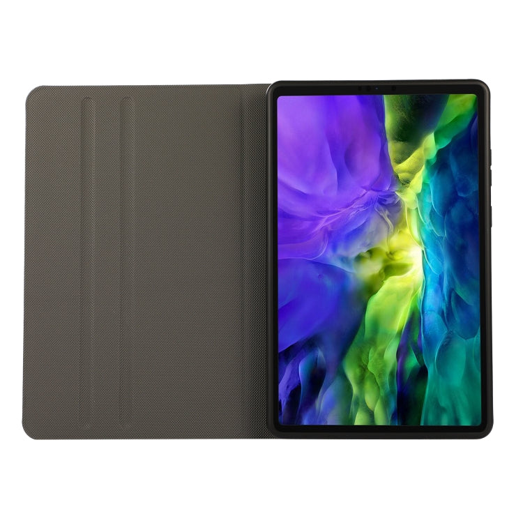 For Samsung Galaxy Tab A7 Lite 8.4 T220/225 Voltage Craft Texture TPU Horizontal Flip Protective Case with Holder(Black) - Tab A7 Lite T220 / T225 by buy2fix | Online Shopping UK | buy2fix
