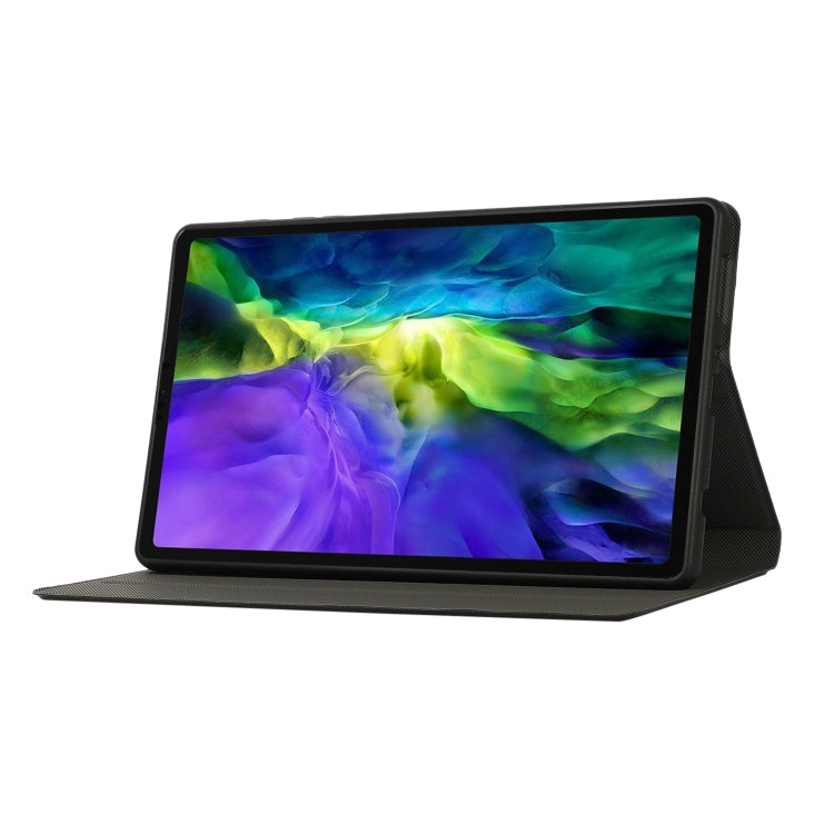 For Samsung Galaxy Tab A7 Lite 8.4 T220/225 Voltage Craft Texture TPU Horizontal Flip Protective Case with Holder(Black) - Tab A7 Lite T220 / T225 by buy2fix | Online Shopping UK | buy2fix