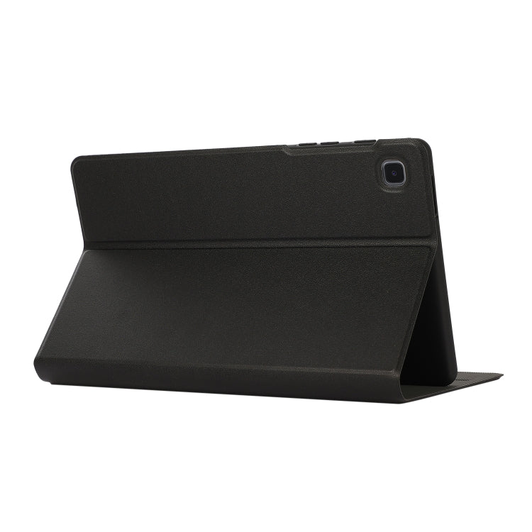 For Samsung Galaxy Tab A7 Lite 8.4 T220/225 Voltage Craft Texture TPU Horizontal Flip Protective Case with Holder(Black) - Tab A7 Lite T220 / T225 by buy2fix | Online Shopping UK | buy2fix