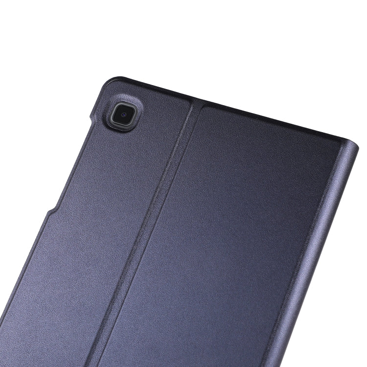 For Samsung Galaxy Tab A7 Lite 8.4 T220/225 Voltage Craft Texture TPU Horizontal Flip Protective Case with Holder(Black) - Tab A7 Lite T220 / T225 by buy2fix | Online Shopping UK | buy2fix