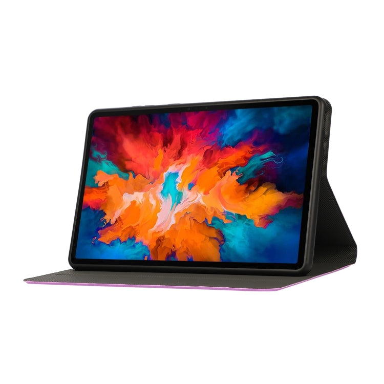 For Lenovo Tab M8 8705/8505 Voltage Craft Texture TPU Horizontal Flip Protective Case with Holder(Purple) - Lenovo by buy2fix | Online Shopping UK | buy2fix
