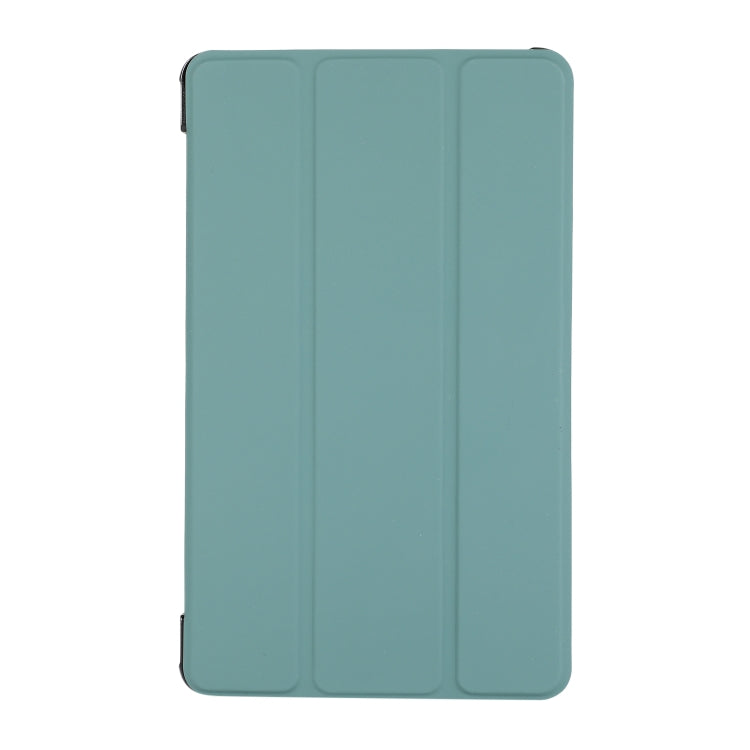For Samsung Galaxy Tab A7 Lite 8.4 T220/225 3-folding Skin Texture Horizontal Flip TPU + PU Leather Case with Holder(Green) - Tab A7 Lite T220 / T225 by buy2fix | Online Shopping UK | buy2fix