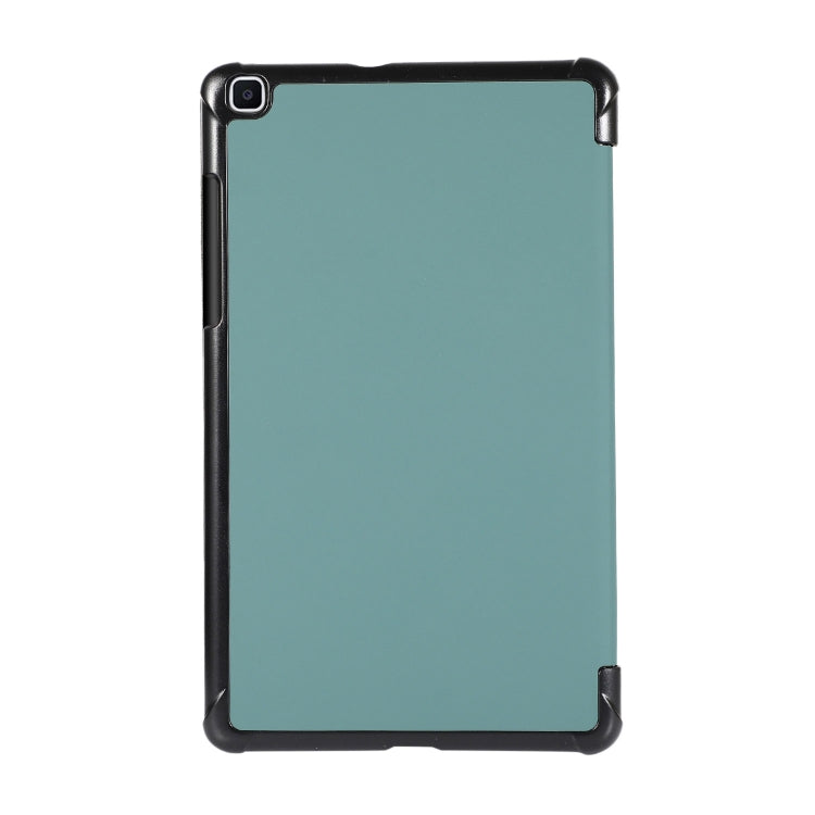For Samsung Galaxy Tab A7 Lite 8.4 T220/225 3-folding Skin Texture Horizontal Flip TPU + PU Leather Case with Holder(Green) - Tab A7 Lite T220 / T225 by buy2fix | Online Shopping UK | buy2fix