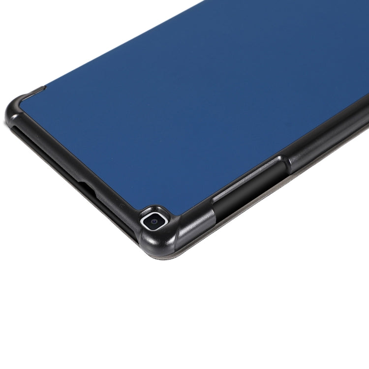 For Samsung Galaxy Tab A7 Lite 8.4 T220/225 3-folding Skin Texture Horizontal Flip TPU + PU Leather Case with Holder(Green) - Tab A7 Lite T220 / T225 by buy2fix | Online Shopping UK | buy2fix
