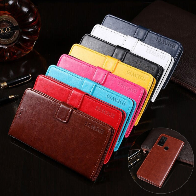 For Cubot C20 idewei Crazy Horse Texture Horizontal Flip Leather Case with Holder & Card Slots & Wallet(Brown) by idewei