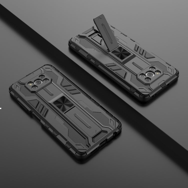 For Xiaomi Poco X3 NFC Supersonic PC + TPU Shock-proof Case with Holder(Black) - Xiaomi Cases by buy2fix | Online Shopping UK | buy2fix