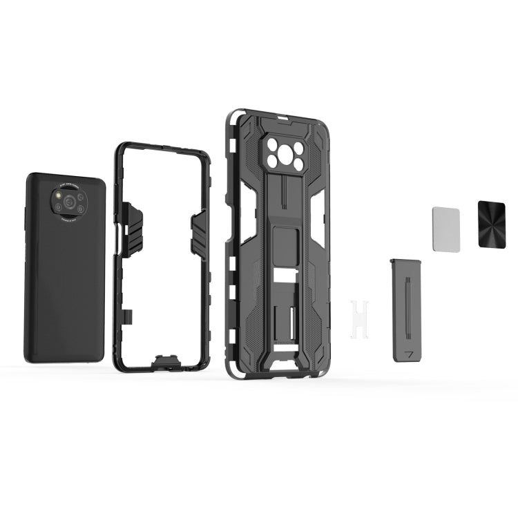 For Xiaomi Poco X3 NFC Supersonic PC + TPU Shock-proof Case with Holder(Red) - Xiaomi Cases by buy2fix | Online Shopping UK | buy2fix