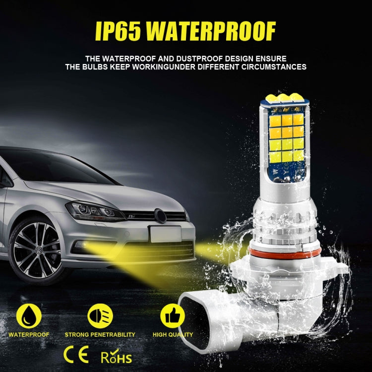 2 PCS V6 9005 DC9-36V 30W 3000LM IP65 Car LED Double Color Fog Light with 30LEDs SMD-2525 Lamp - Fog / Driving Lights by buy2fix | Online Shopping UK | buy2fix