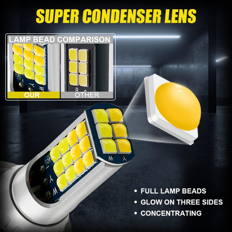 2 PCS V6 H16 DC9-36V 30W 3000LM IP65 Car LED Double Color Fog Light with 30LEDs SMD-2525 Lamp - Fog / Driving Lights by buy2fix | Online Shopping UK | buy2fix