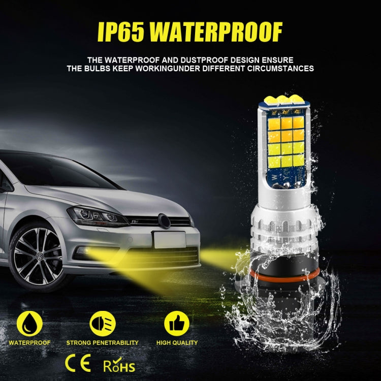 2 PCS V6 P13W DC9-36V 30W 3000LM IP65 Car LED Double Color Fog Light with 30LEDs SMD-2525 Lamp - Fog / Driving Lights by buy2fix | Online Shopping UK | buy2fix