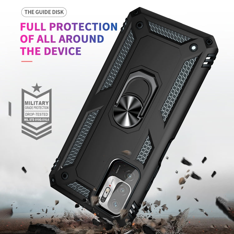For Xiaomi Redmi Note 10 5G Shockproof TPU + PC Protective Case with 360 Degree Rotating Holder(Black) - Xiaomi Cases by buy2fix | Online Shopping UK | buy2fix