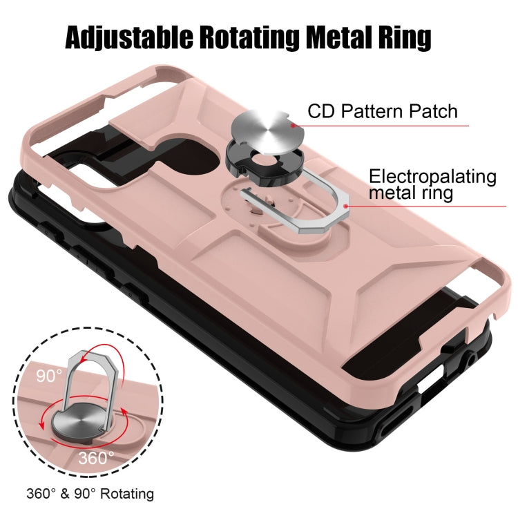 For Motorola Moto G10 / G30 War-god Armor TPU + PC Shockproof Magnetic Protective Case with Ring Holder(Deep Green) - Motorola Cases by buy2fix | Online Shopping UK | buy2fix
