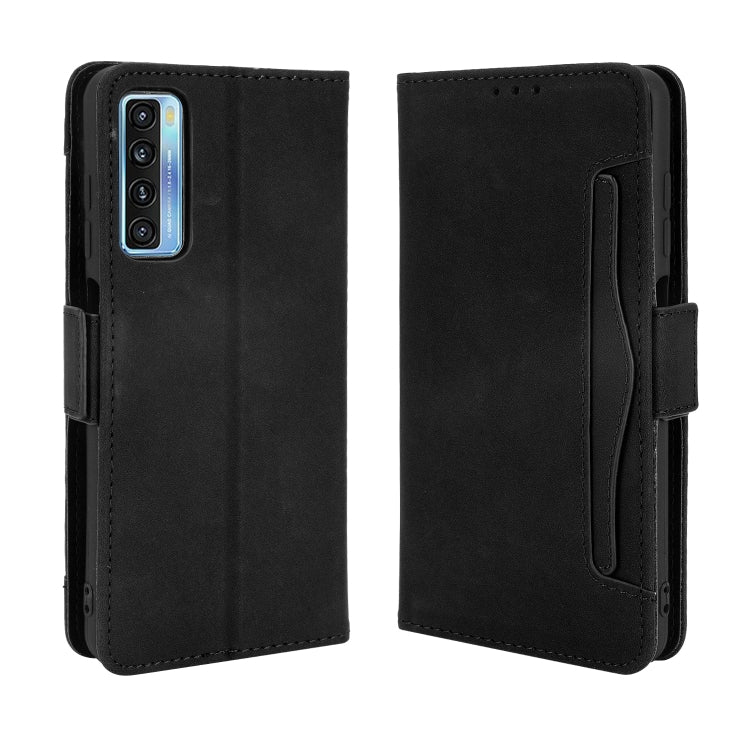 For TCL 20 5G / 20S Skin Feel Calf Pattern Horizontal Flip Leather Case with Holder & Card Slots & Photo Frame(Black) - TCL by buy2fix | Online Shopping UK | buy2fix