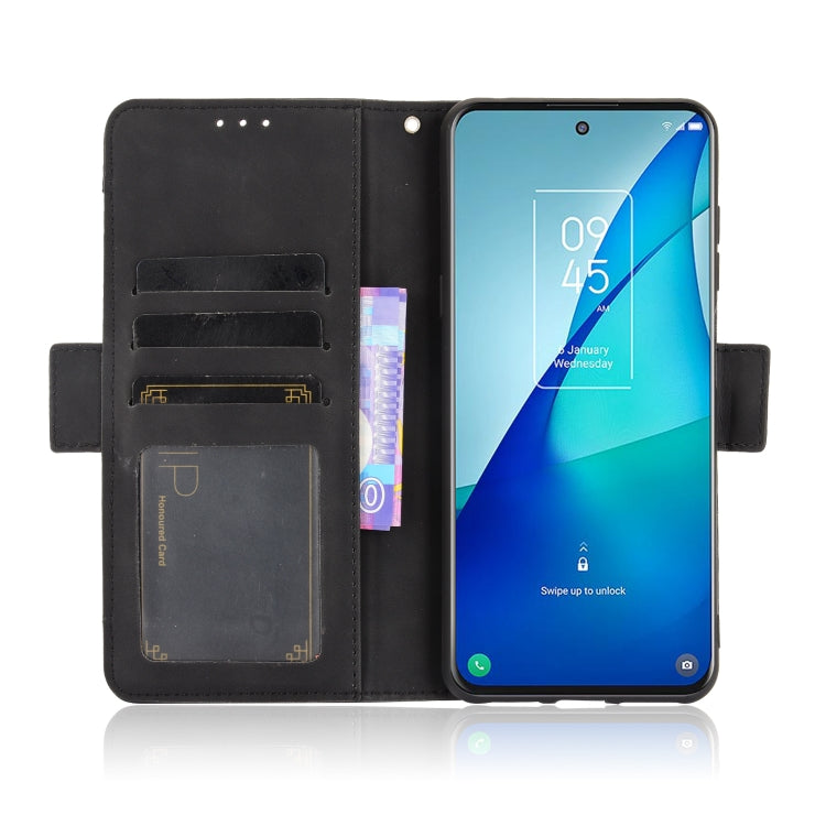 For TCL 20 5G / 20S Skin Feel Calf Pattern Horizontal Flip Leather Case with Holder & Card Slots & Photo Frame(Black) - TCL by buy2fix | Online Shopping UK | buy2fix