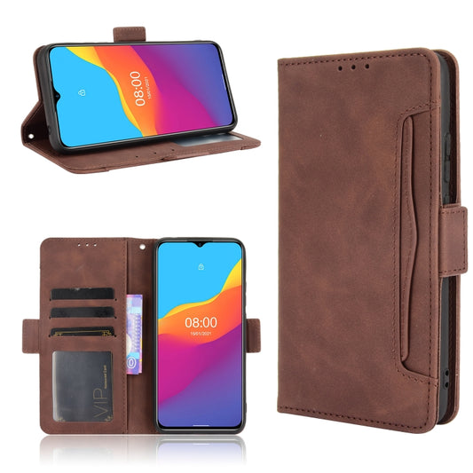 For Ulefone Note 10 Skin Feel Calf Pattern Horizontal Flip Leather Case with Holder & Card Slots & Photo Frame(Brown) - Ulefone Cases by buy2fix | Online Shopping UK | buy2fix