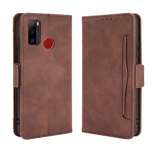 For Ulefone Note 10 Skin Feel Calf Pattern Horizontal Flip Leather Case with Holder & Card Slots & Photo Frame(Brown) - Ulefone Cases by buy2fix | Online Shopping UK | buy2fix