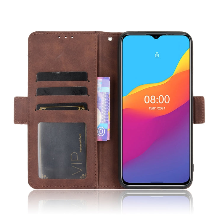 For Ulefone Note 10 Skin Feel Calf Pattern Horizontal Flip Leather Case with Holder & Card Slots & Photo Frame(Brown) - Ulefone Cases by buy2fix | Online Shopping UK | buy2fix