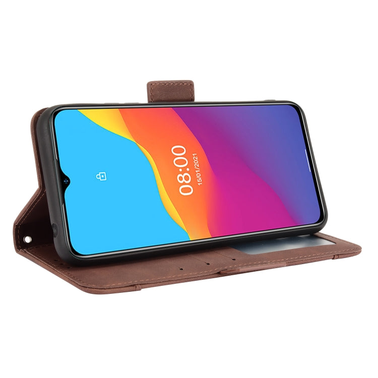 For Ulefone Note 10 Skin Feel Calf Pattern Horizontal Flip Leather Case with Holder & Card Slots & Photo Frame(Brown) - Ulefone Cases by buy2fix | Online Shopping UK | buy2fix