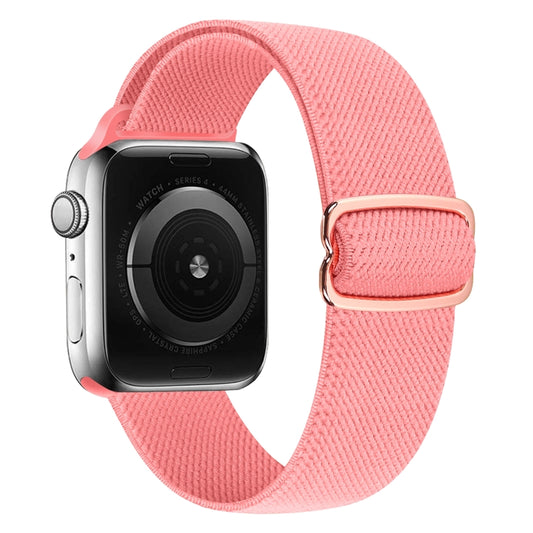8-shaped Buckle Nylon Watch Band For Apple Watch Ultra 49mm&Watch Ultra 2 49mm / Series 9&8&7 45mm / SE 3&SE 2&6&SE&5&4 44mm / 3&2&1 42mm(Pink) by buy2fix