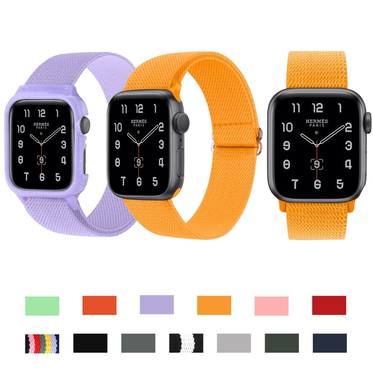 8-shaped Buckle Nylon Watch Band For Apple Watch Ultra 49mm&Watch Ultra 2 49mm / Series 9&8&7 45mm / SE 3&SE 2&6&SE&5&4 44mm / 3&2&1 42mm(Rainbow) by buy2fix