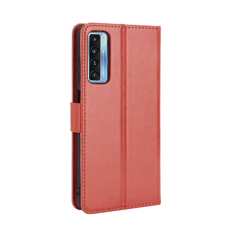 For TCL 20 5G / TCL 20S Crazy Horse Texture Horizontal Flip Leather Case with Holder & Card Slots & Lanyard(Brown) - TCL by buy2fix | Online Shopping UK | buy2fix