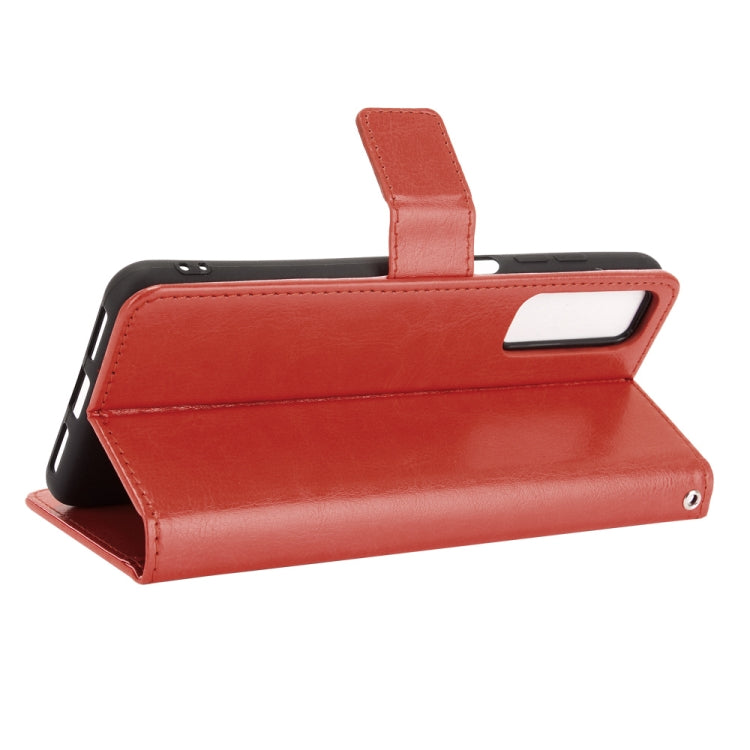 For TCL 20 5G / TCL 20S Crazy Horse Texture Horizontal Flip Leather Case with Holder & Card Slots & Lanyard(Brown) - TCL by buy2fix | Online Shopping UK | buy2fix