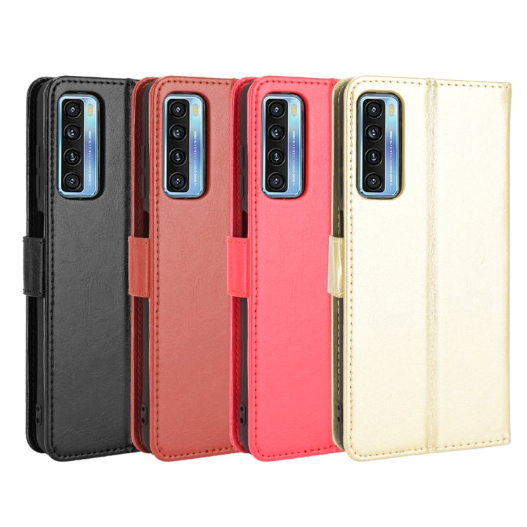 For TCL 20 5G / TCL 20S Crazy Horse Texture Horizontal Flip Leather Case with Holder & Card Slots & Lanyard(Brown) - TCL by buy2fix | Online Shopping UK | buy2fix