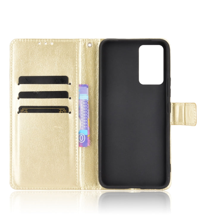 For vivo V21 4G / 5G Crazy Horse Texture Horizontal Flip Leather Case with Holder & Card Slots & Lanyard(Gold) - vivo Cases by buy2fix | Online Shopping UK | buy2fix