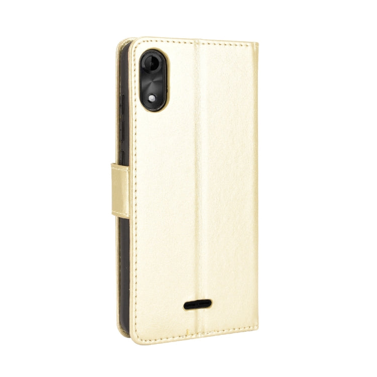 For Wiko Y51 / Sunny 5 Lite Crazy Horse Texture Horizontal Flip Leather Case with Holder & Card Slots & Lanyard(Gold) - More Brand by buy2fix | Online Shopping UK | buy2fix