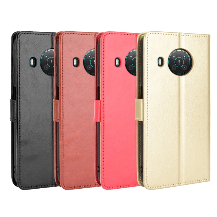 For Nokia X10 / X20 Crazy Horse Texture Horizontal Flip Leather Case with Holder & Card Slots & Lanyard(Red) by buy2fix