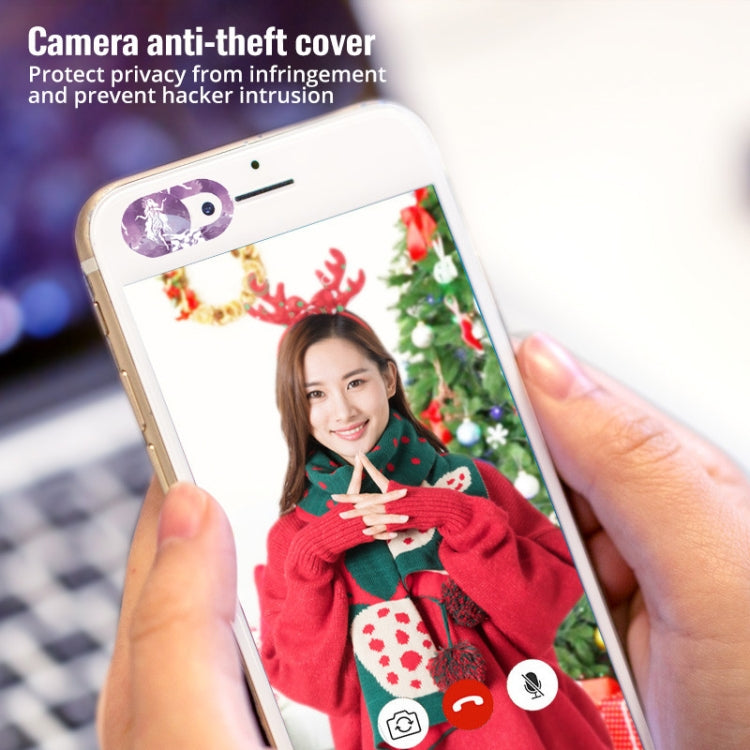 8 PCS Universal Oval Shape Design WebCam Cover Camera Cover for Desktop, Laptop, Tablet, Phones, Color Random(12 Constellations) by buy2fix