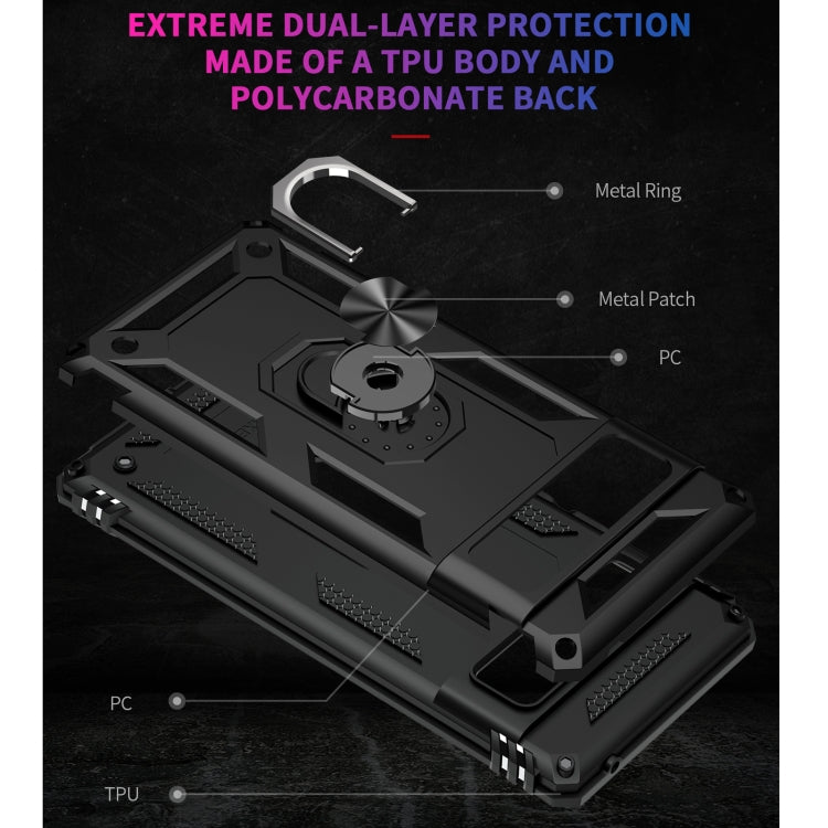 For Google Pixel 6 Pro Shockproof TPU + PC Protective Case with 360 Degree Rotating Holder(Black) - Google Cases by buy2fix | Online Shopping UK | buy2fix