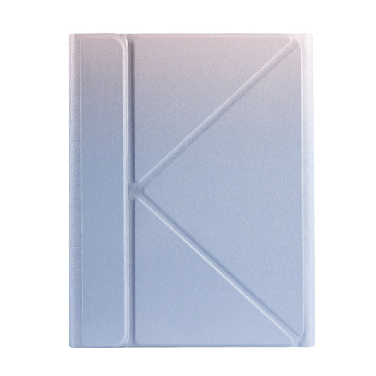 B09S Splittable Backlight Bluetooth Keyboard Leather Tablet Case with Triangle Holder & Pen Slot For iPad 10.2 2020 & 2019 / Pro 10.5 inch / Air 3 10.5 inch(Gradient Purple) by buy2fix