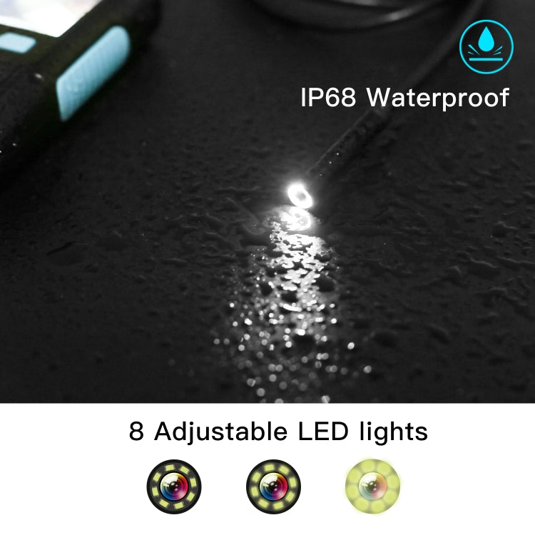P60B 3.9mm 1080P 2.4 inch IPS Screen IP68 Waterproof HD Digital Endoscope, Length:10m Hard Cable - by buy2fix | Online Shopping UK | buy2fix