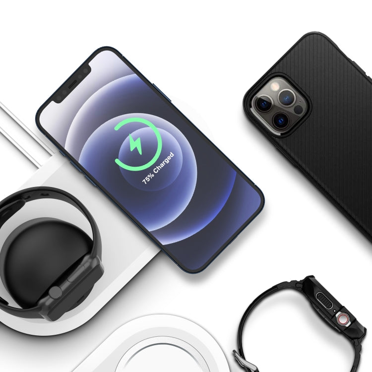 2 In 1 Multi-function Magsafe Charging Stand Holder for Apple Watch / iPhone(White) by buy2fix