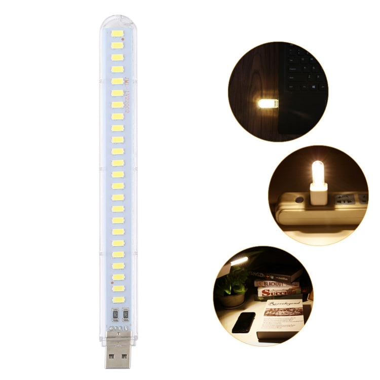 3W 24LEDs 5V 200LM USB LED Book Light Portable Night Light White Light - USB Light by buy2fix | Online Shopping UK | buy2fix