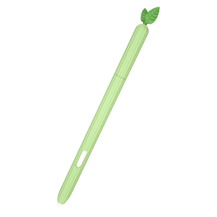 For Samsung Galaxy Tab S6 Lite P610 / P615 Fruit and Vegetable Shape Stylus Silicone Protective Case(Avocado) - Pencil Accessories by buy2fix | Online Shopping UK | buy2fix