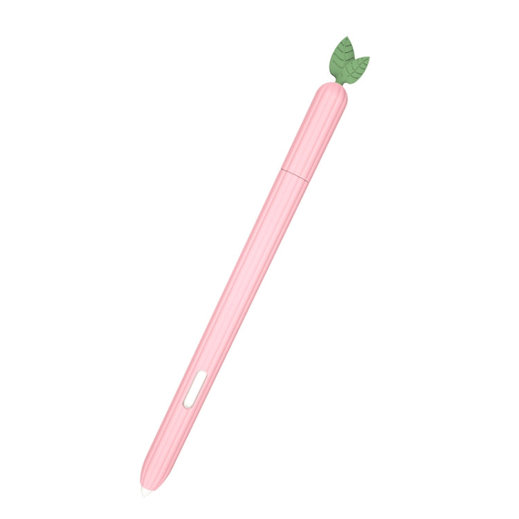 For Samsung Galaxy Tab S7 SM-870 / SM-T875 Fruit and Vegetable Shape Stylus Silicone Protective Case(Peach) - Pencil Accessories by buy2fix | Online Shopping UK | buy2fix