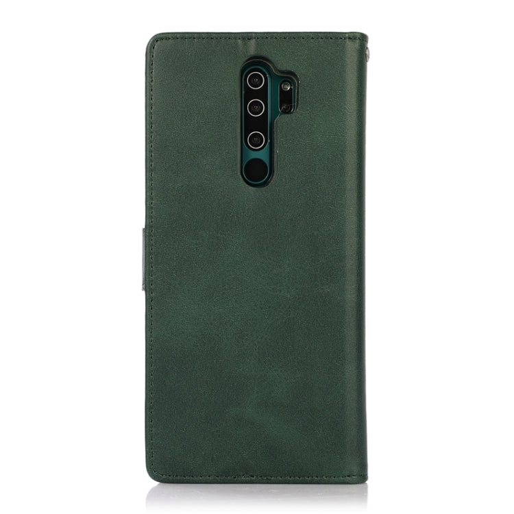 For Xiaomi Redmi Note 8 Pro Calf Texture 2 in 1 Detachable Magnetic Back Cover Horizontal Flip Leather Case with Holder & Card Slots & Wallet & Photo Frame (Green) - Xiaomi Cases by buy2fix | Online Shopping UK | buy2fix