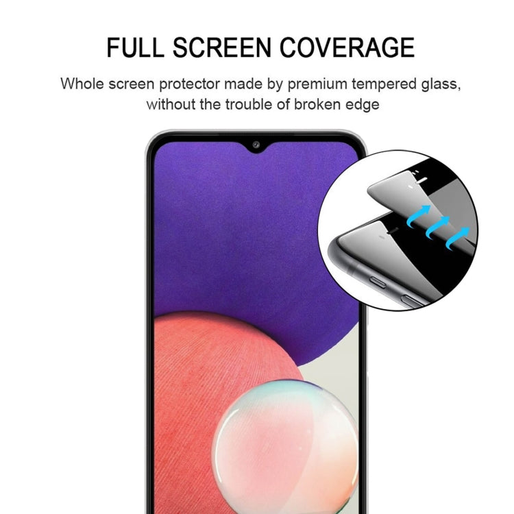 For Samsung Galaxy A22 5G 25 PCS Full Glue Full Screen Tempered Glass Film - Galaxy Tempered Glass by buy2fix | Online Shopping UK | buy2fix