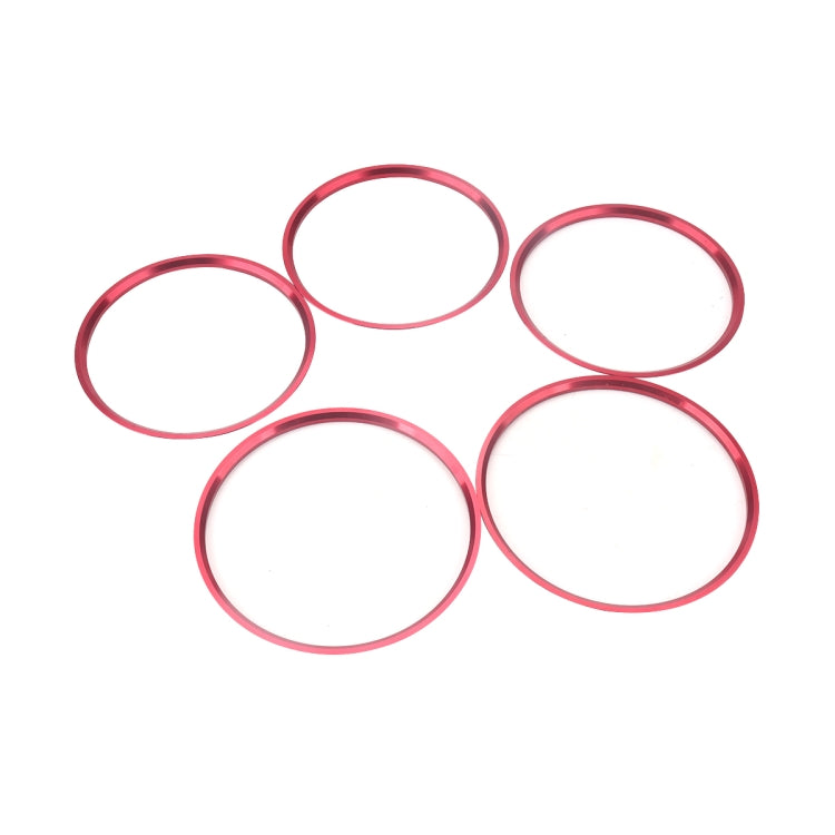 A5819-01 5 PCS Car Red Air Conditioner Air Outlet Decorative Ring for Mercedes-Benz by buy2fix
