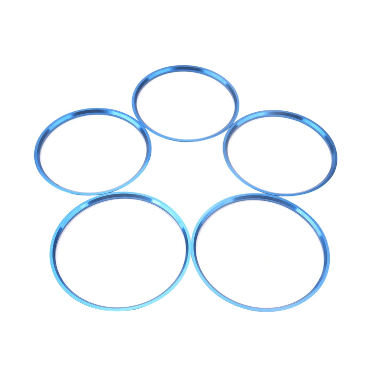 A5819-03 5 PCS Car Blue Air Conditioner Air Outlet Decorative Ring for Mercedes-Benz by buy2fix