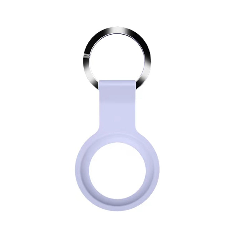 Mutural Liquid Silicone Protective Case with Key Ring for AirTag(Lavender) - Other by Mutural | Online Shopping UK | buy2fix