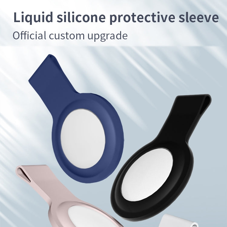 Mutural Liquid Silicone Protective Case with Key Ring for AirTag(White) - Other by Mutural | Online Shopping UK | buy2fix