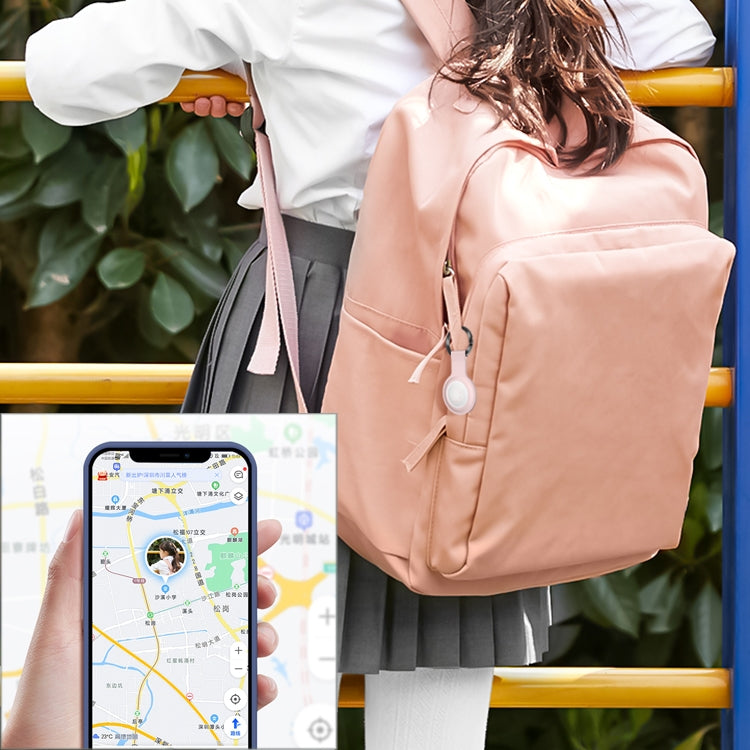 Mutural Liquid Silicone Protective Case with Key Ring for AirTag(Orange Red) - Other by Mutural | Online Shopping UK | buy2fix