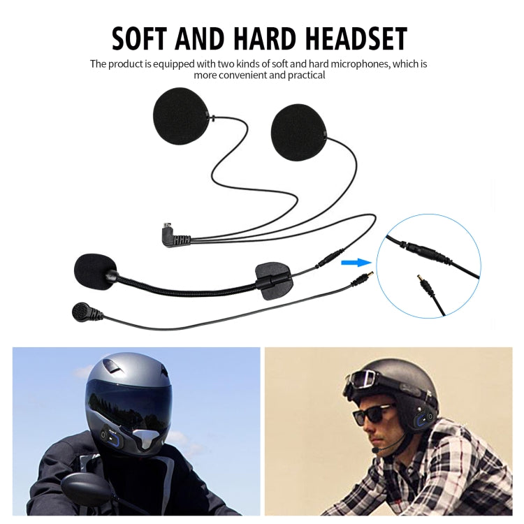 WUPP CS-1412C1 Bluetooth 5.1 S2 Motorcycle Helmet Full Duplex Bluetooth Intercom Headset Earphone(Grey) - Motorcycle Walkie Talkie by buy2fix | Online Shopping UK | buy2fix