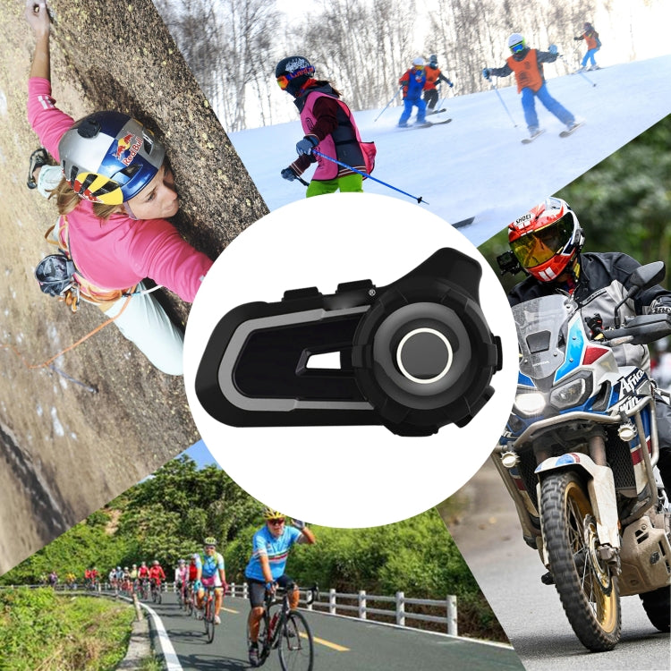 WUPP CS-1412C1 Bluetooth 5.1 S2 Motorcycle Helmet Full Duplex Bluetooth Intercom Headset Earphone(Grey) - Motorcycle Walkie Talkie by buy2fix | Online Shopping UK | buy2fix