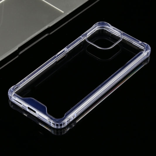 For Xiaomi Mi 11 Lite Four-corner Shockproof Transparent TPU + PC Protective Case by buy2fix